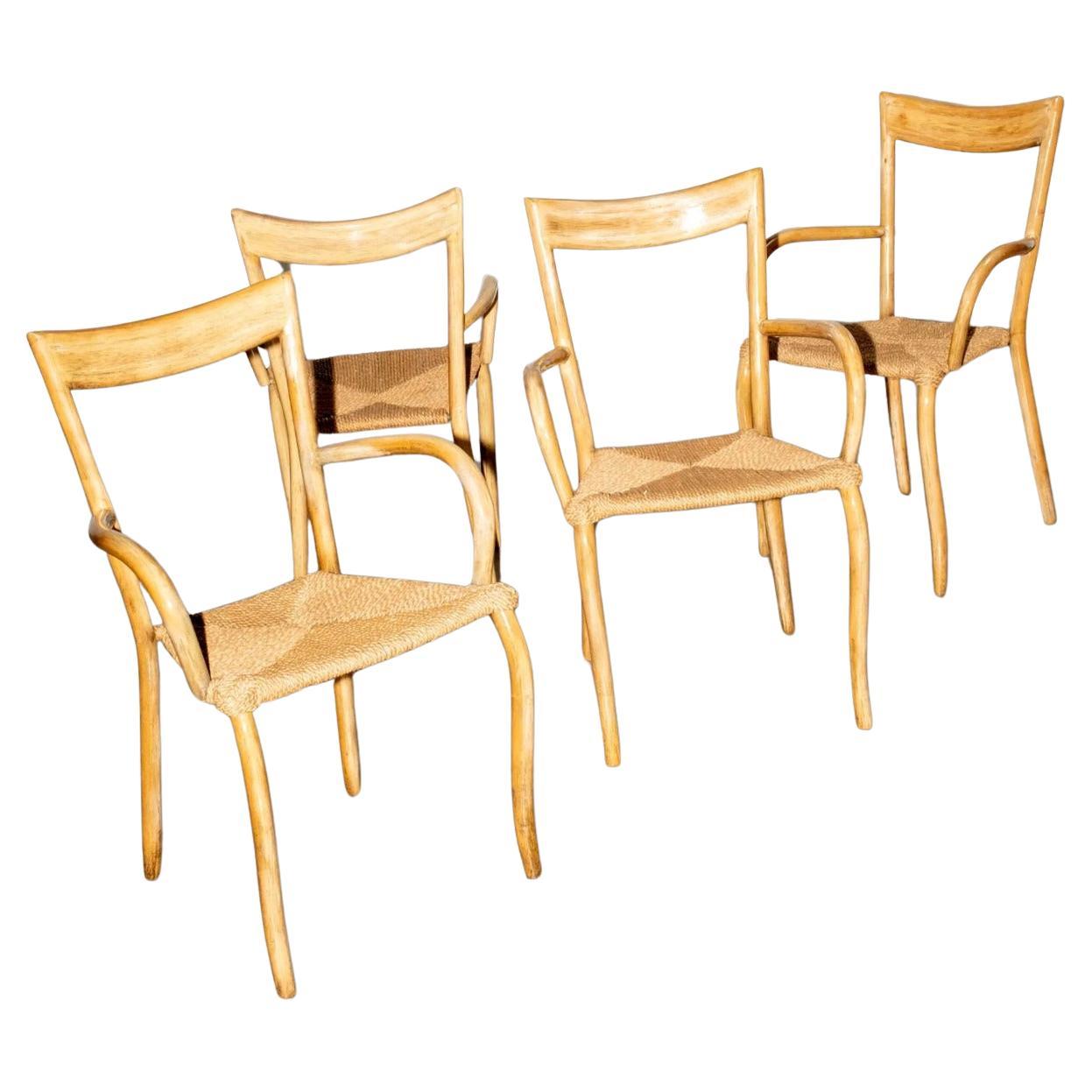 Jasper Conran Set of 4 
Manila
 Bentwood Dining Chairs by Val Padilla For Sale