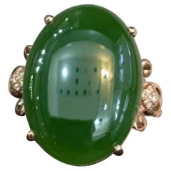 Jasper Diamond Ring 18 Karat Rose Gold