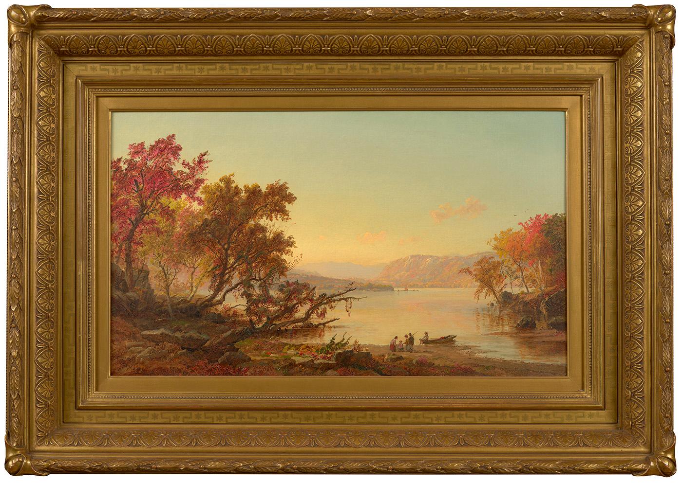 Autumn at Greenwood Lake, 1871 – Painting von Jasper Francis Cropsey