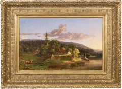 View of Catskill Creek, 1848 by Jasper Francis Cropsey (1823-1900, American)