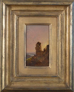 Italian Sunset, 1874, landscape by Jasper Francis Cropsey (1823-1900, American)