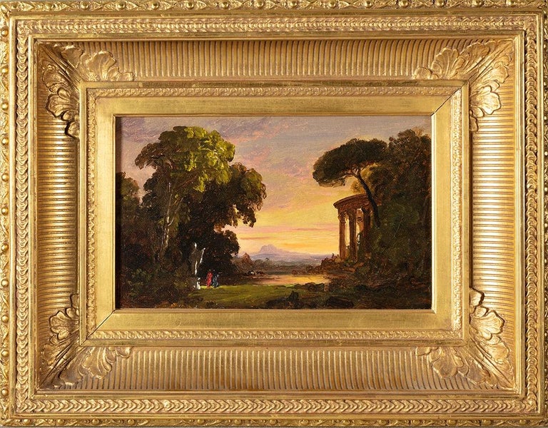 Ruins with Figures - Painting by Jasper Francis Cropsey