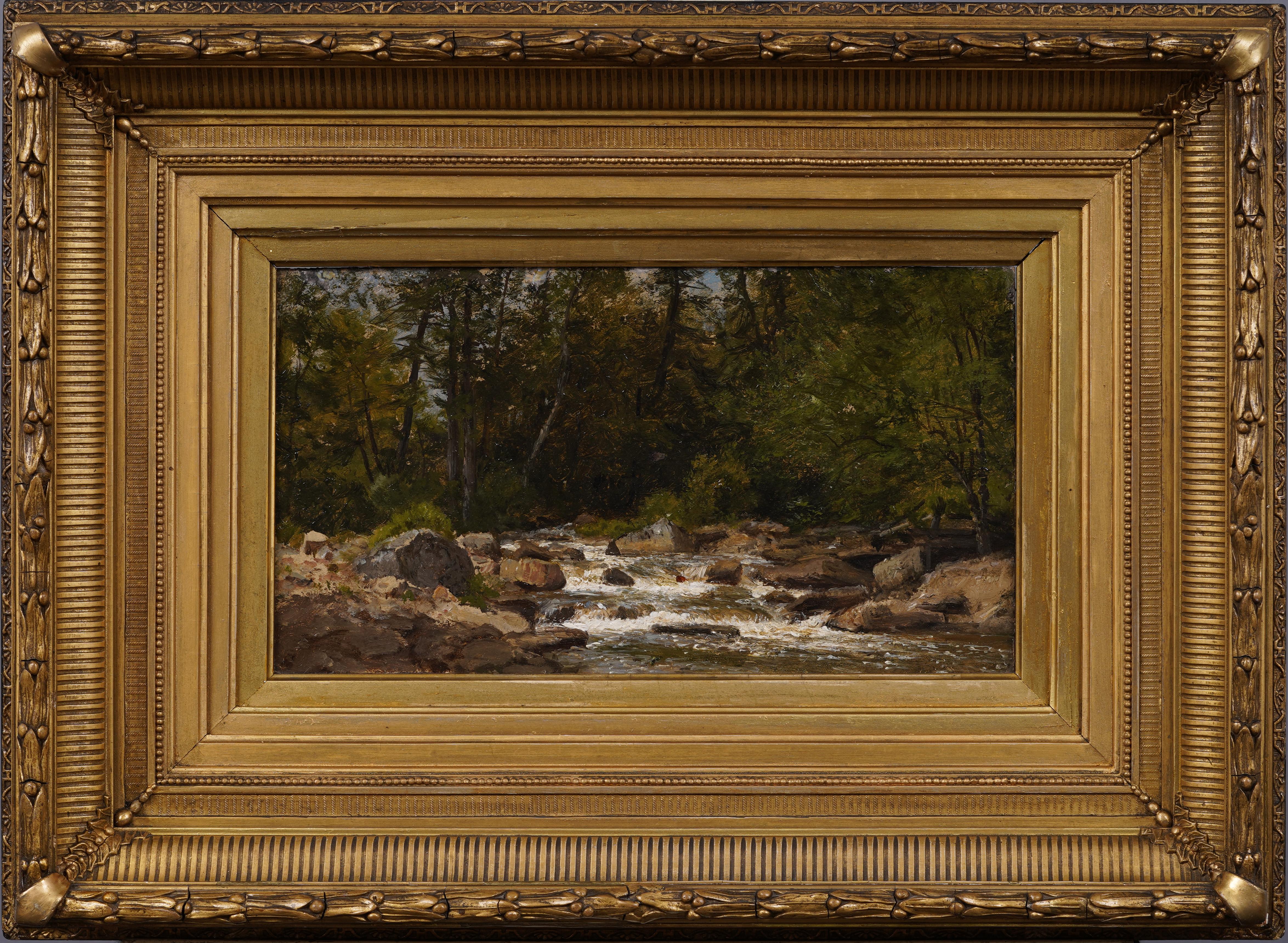 Antique American Hudson River School Scalp Level Pennsylvania Landscape Painting For Sale 1