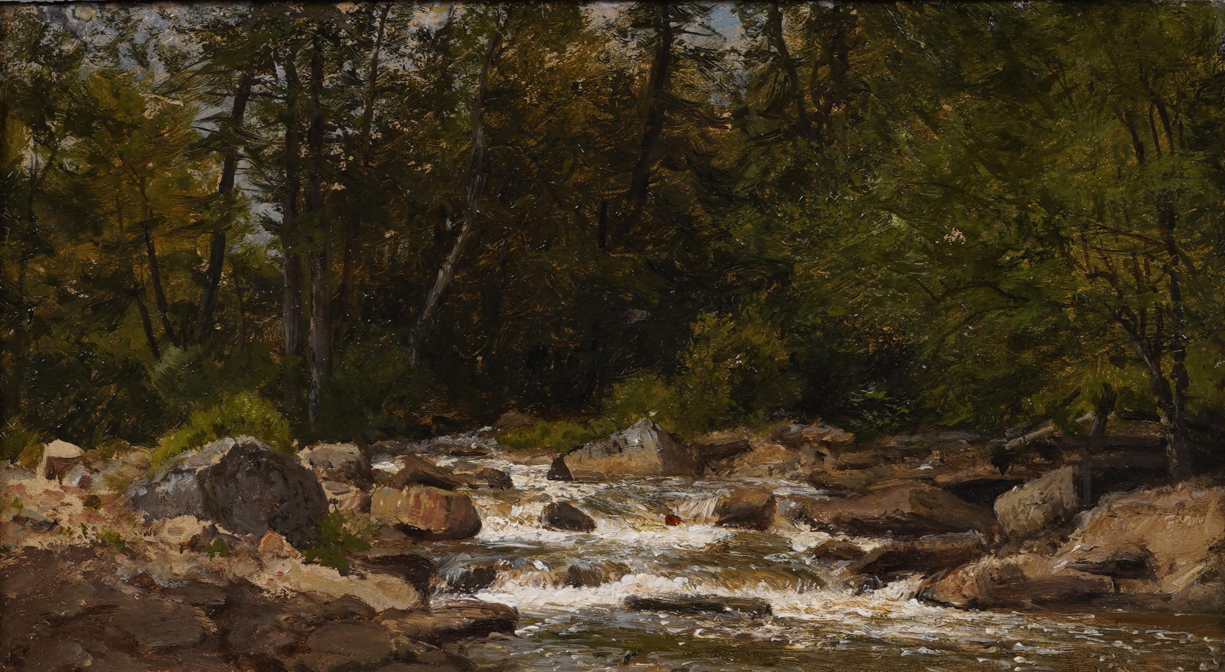 Antique American Hudson River School Scalp Level Pennsylvania Landscape Painting For Sale 2