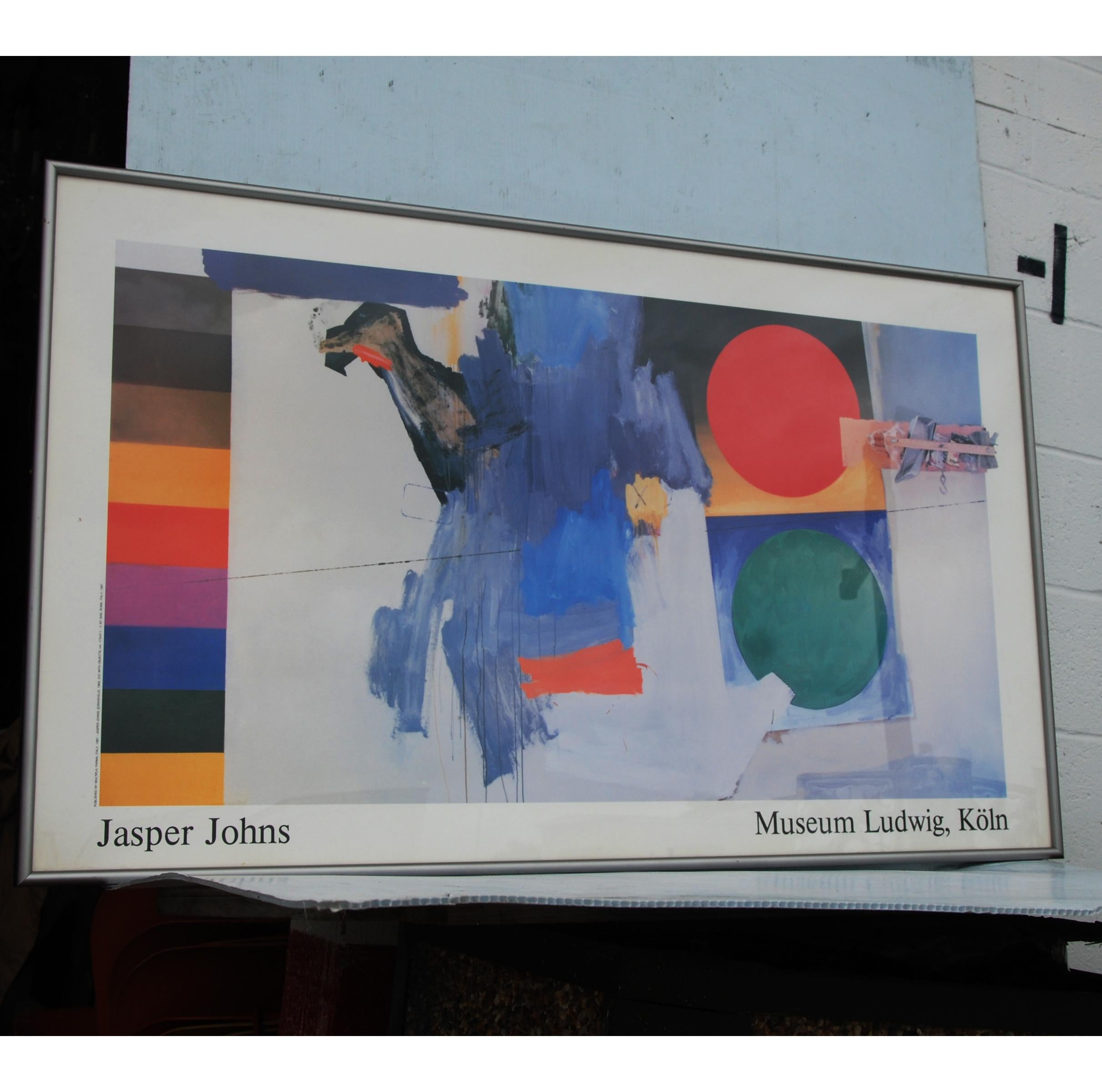 Jasper Johns
1930-
 
Poster from 1987 exhibition from the Museum Ludwig in Germany. Professionally framed.

Measures: Framed 32
