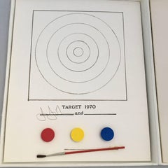 Jasper Johns Target (MoMa catalog and paint set) 