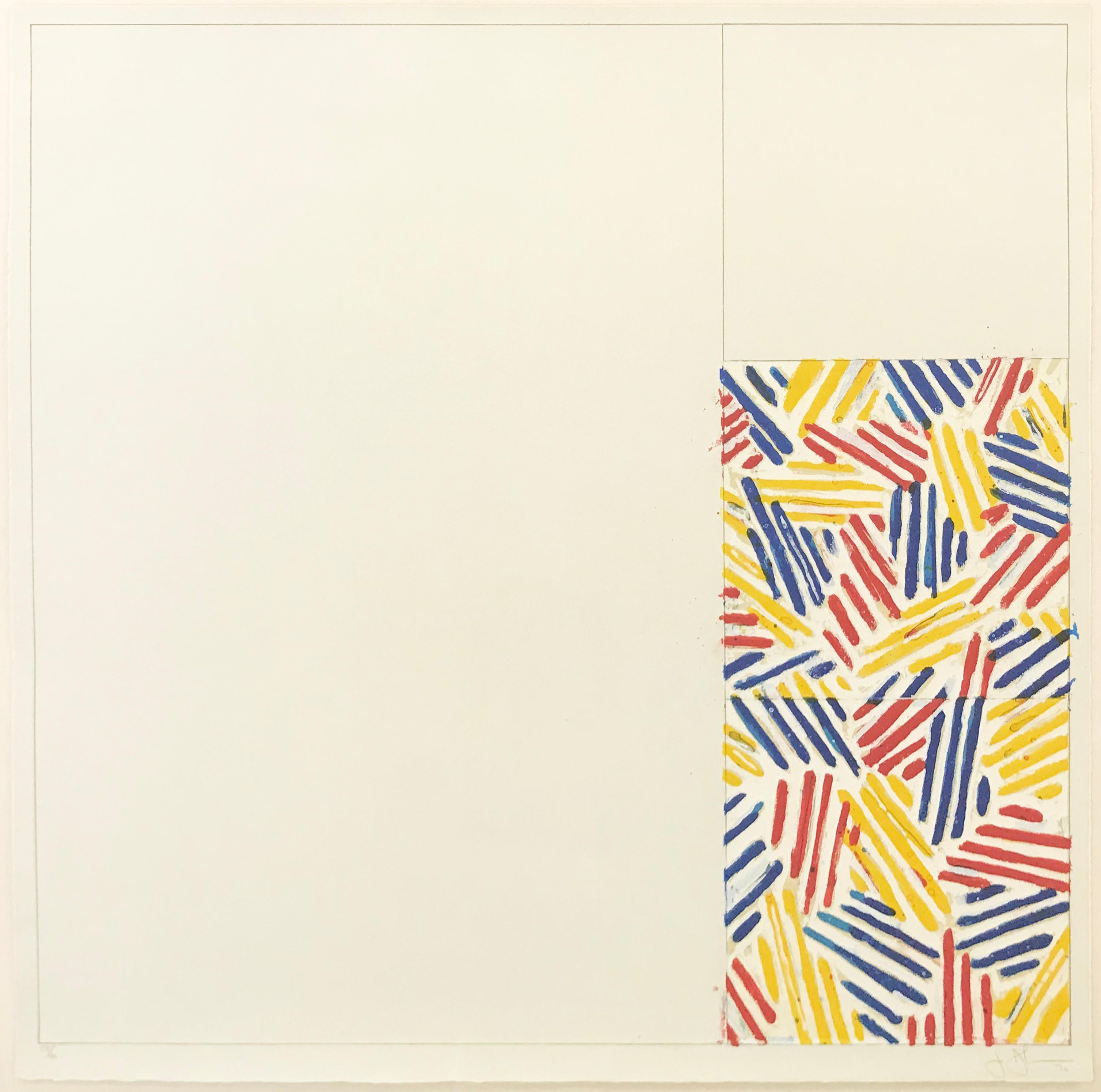 Jasper Johns Figurative Painting - #4, FROM 6 LITHOGRAPHS (AFTER UNTITLED 1975)