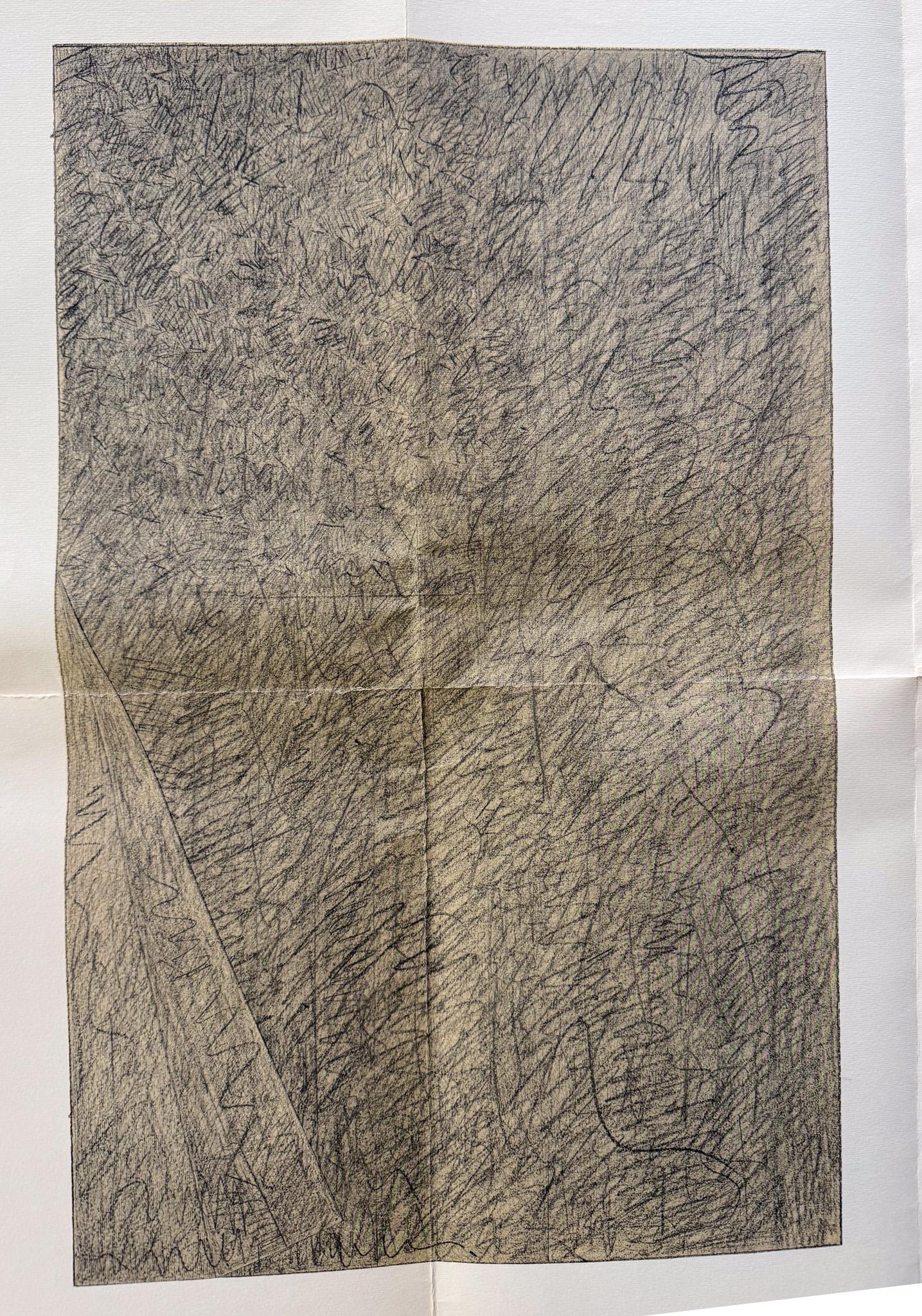 Cartel de litografía offset para una exposición de dibujos de Jasper Johns celebrada en la Galería Leo Castelli de Nueva York del 10 al 31 de enero de 1970. Muestra la imagen 