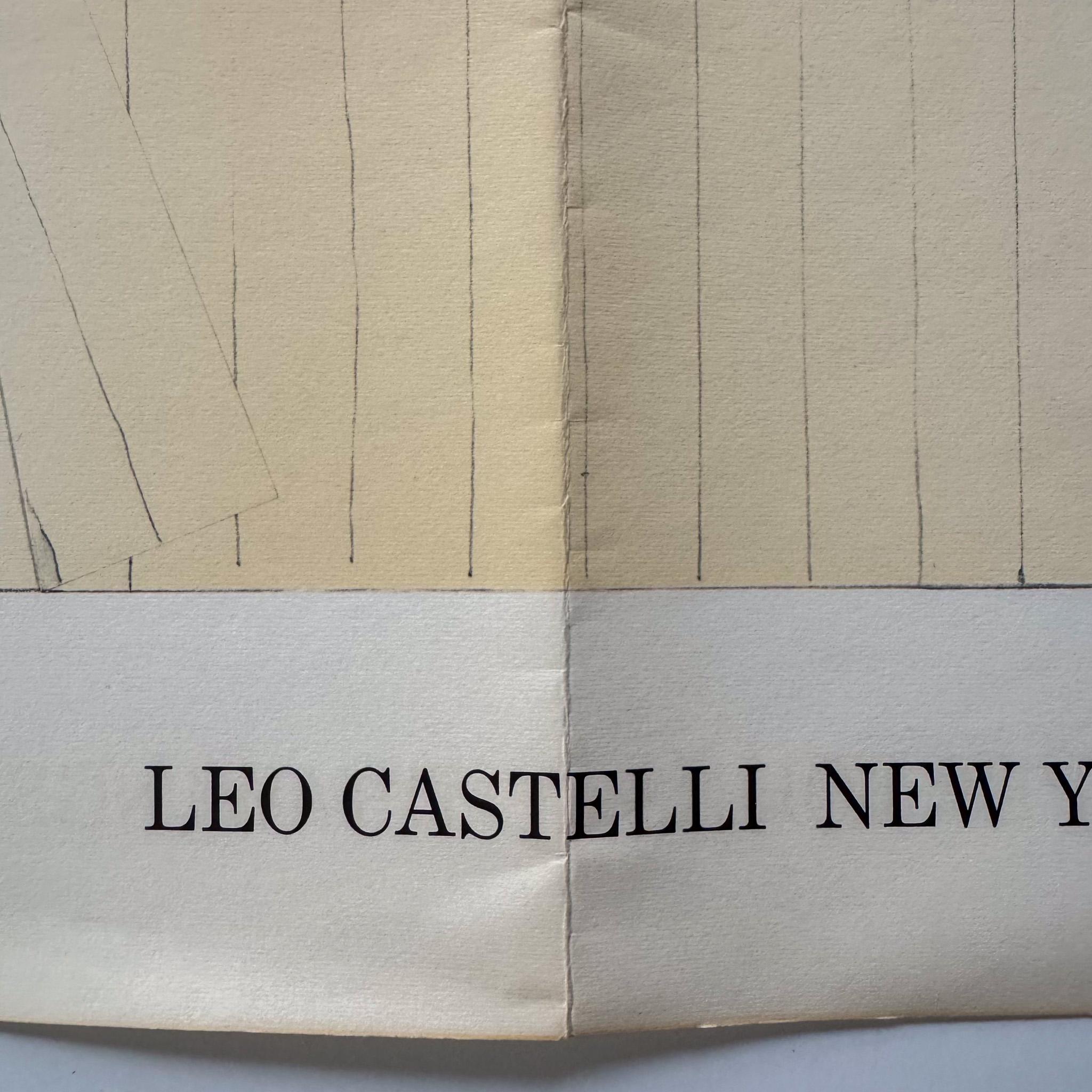 Cartel de Jasper Johns, Galería Leo Castelli 1970 Moderno en venta