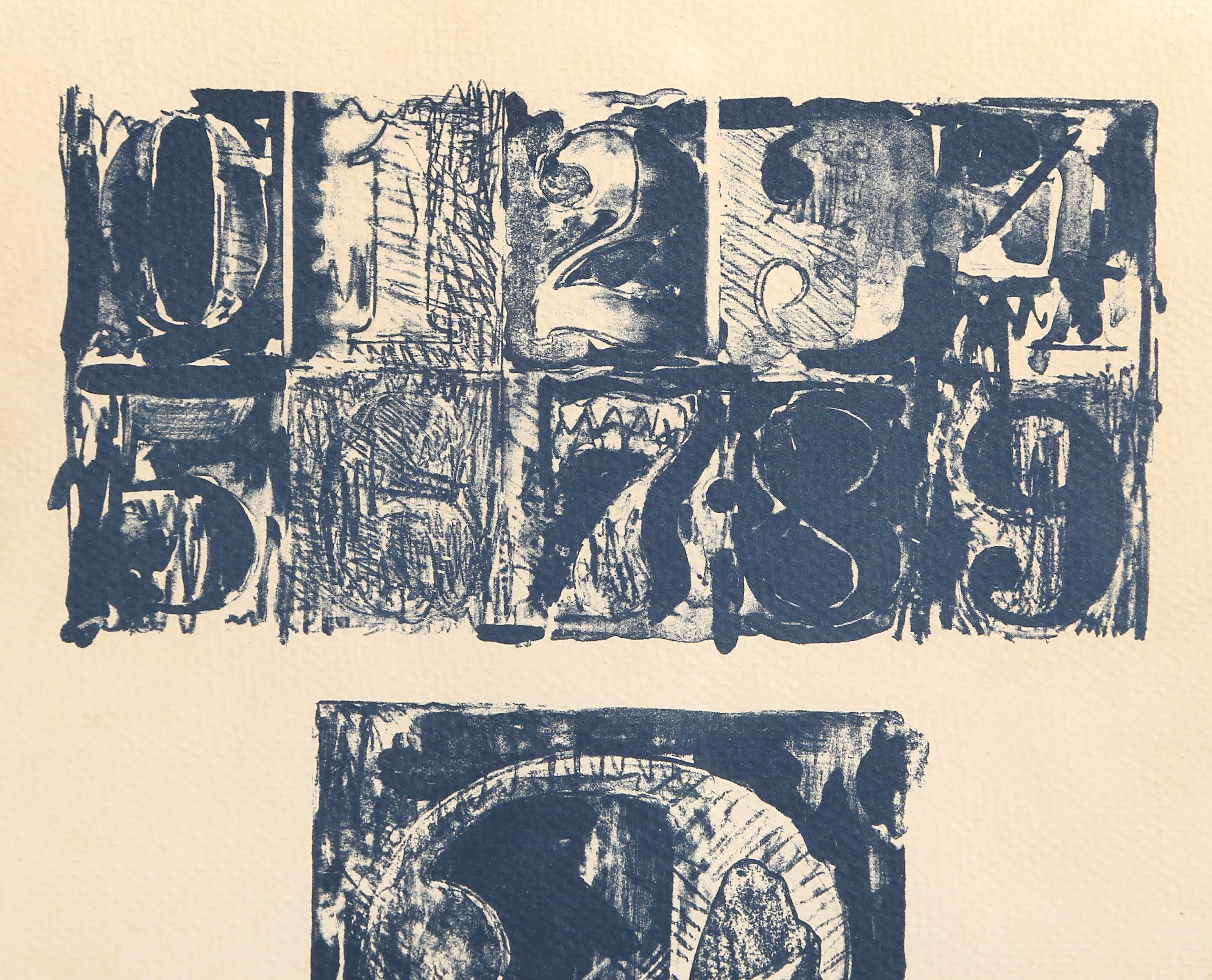0-9, Number 2 - Pop Art Lithograph by Jasper Johns For Sale 1