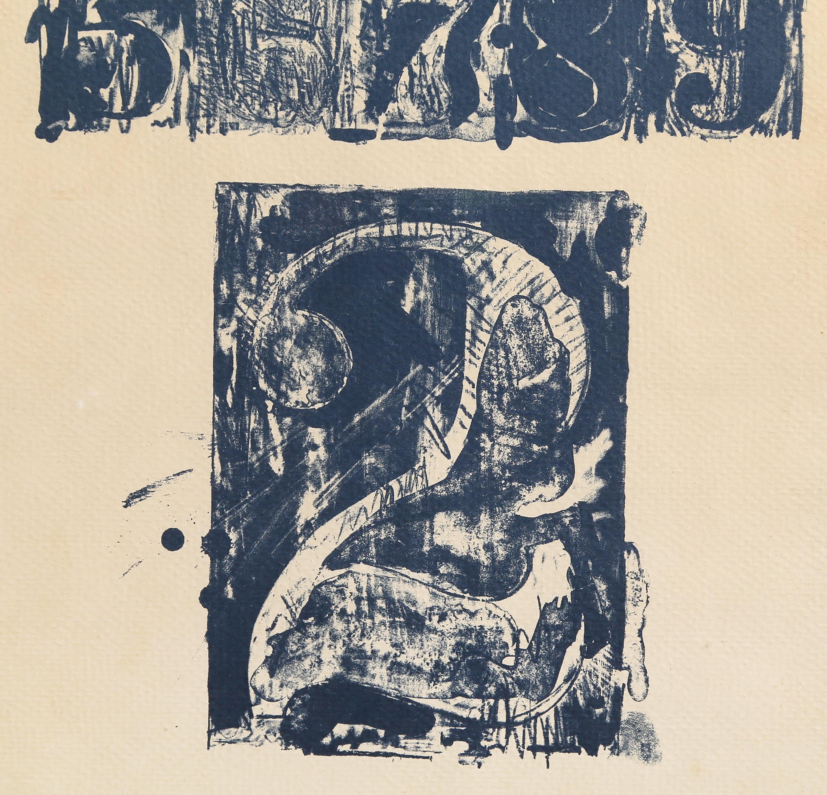 0-9, Number 2 - Pop Art Lithograph by Jasper Johns For Sale 2