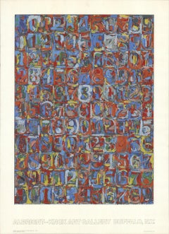 Vintage 1974 After Jasper Johns 'Numbers in Color' Pop Art USA Serigraph