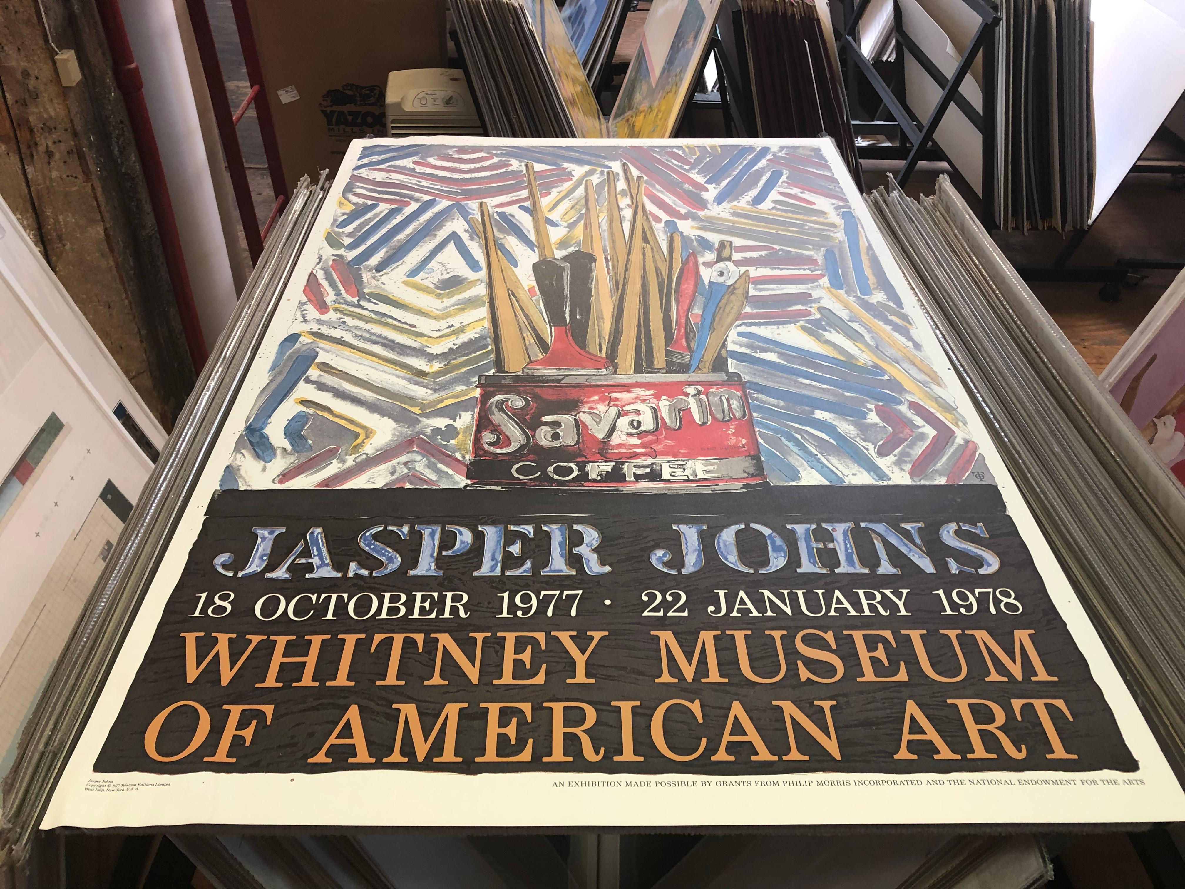 1978 Jasper Johns 'Savarin Cans-Monotype' Pop Art Multicolor USA Offset  1