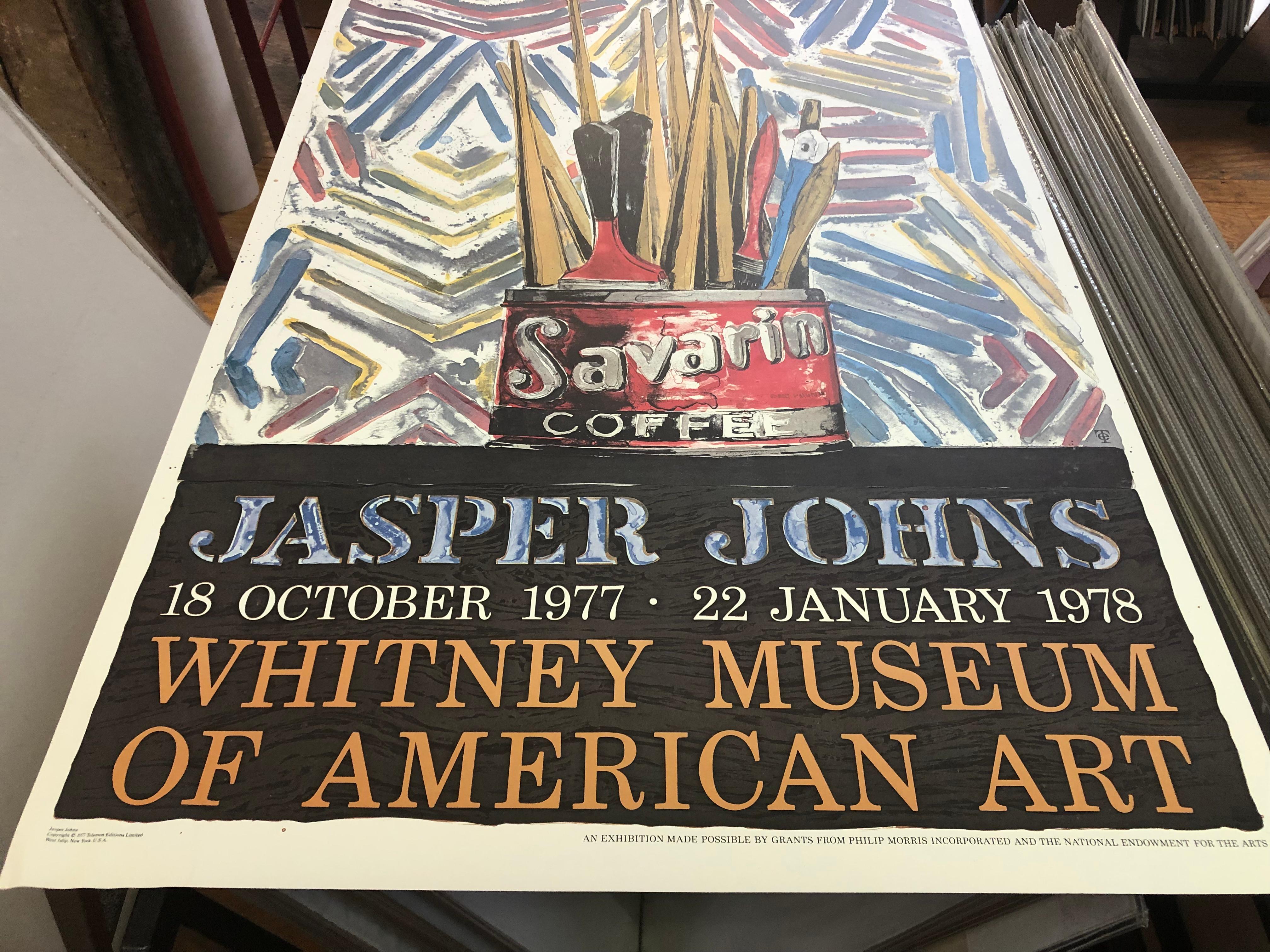 1978 Jasper Johns 'Savarin Cans-Monotype' original poster 3