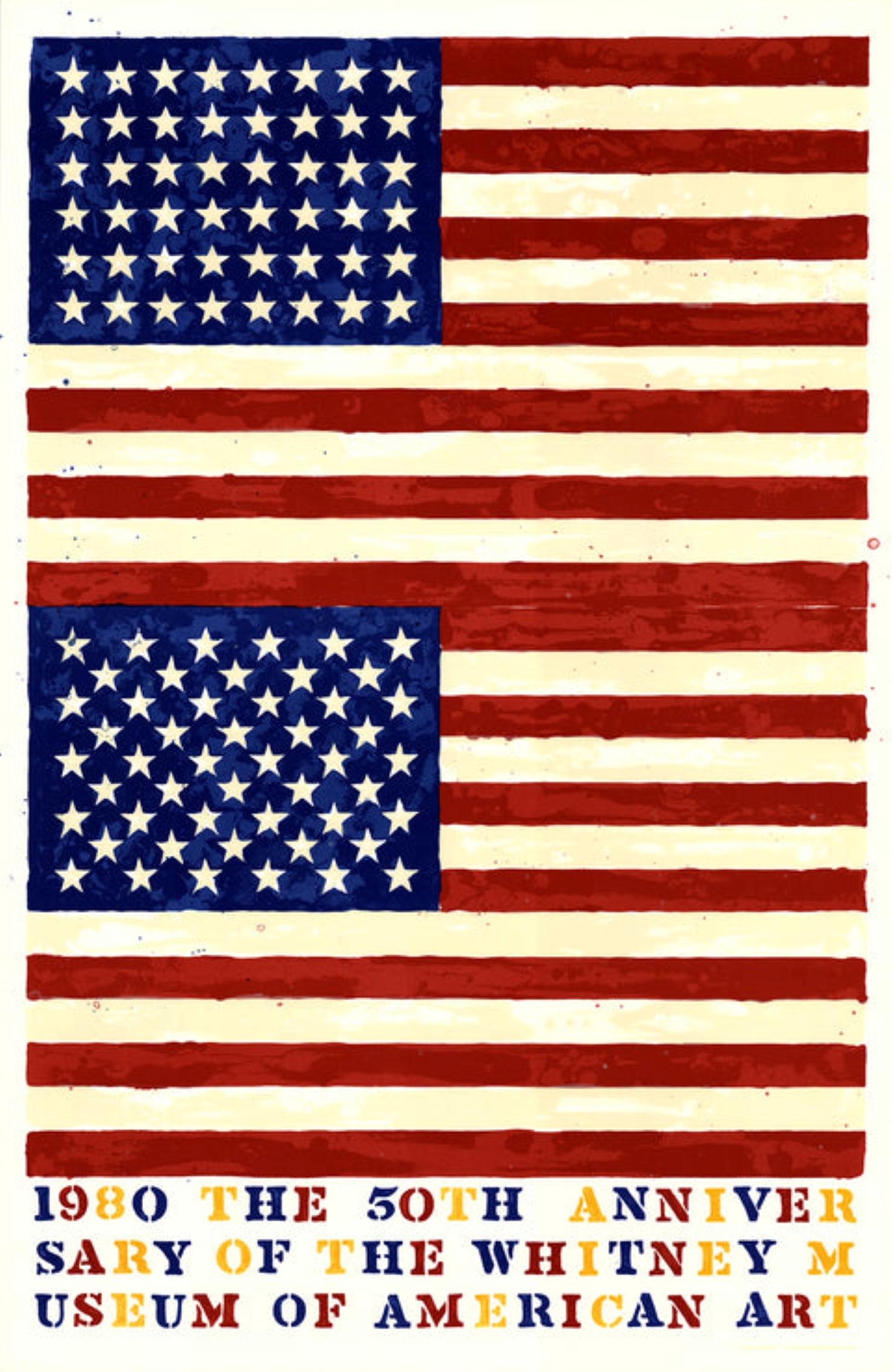 50° Anniversario del Whitney Museum of American Art (Doppia Bandiera) Di Jasper Johns