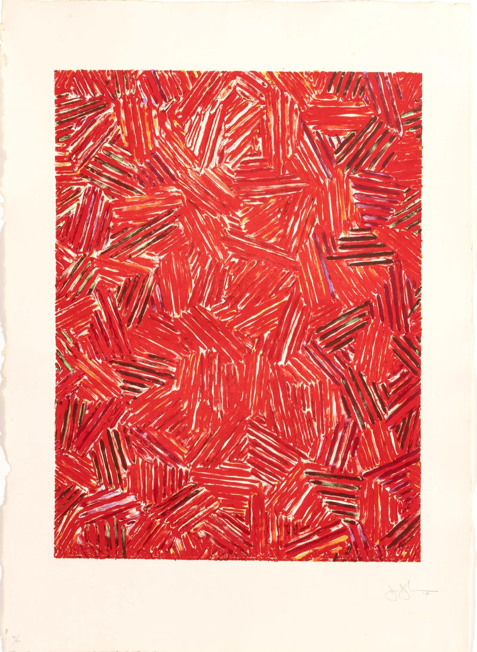 Jasper Johns Abstract Print - Cicada