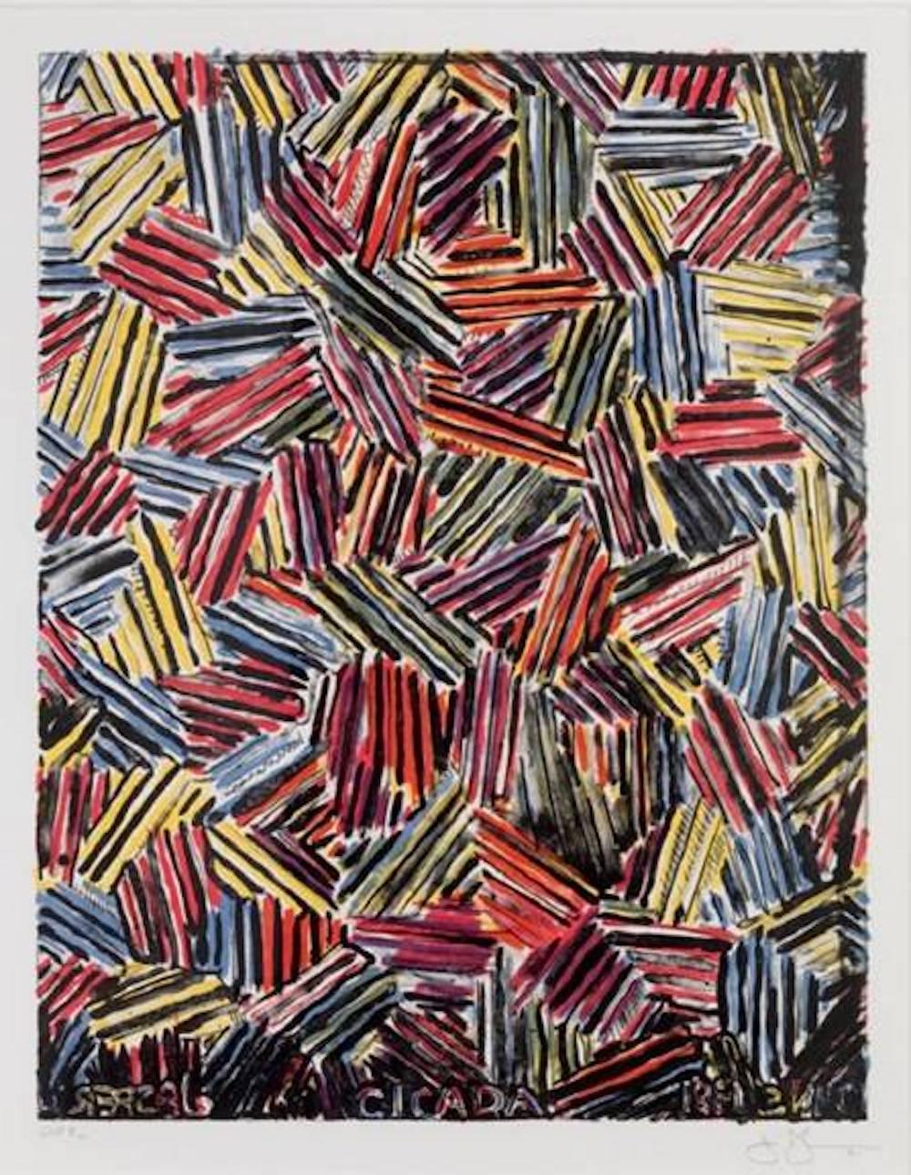 Jasper Johns Abstract Print - Cicada
