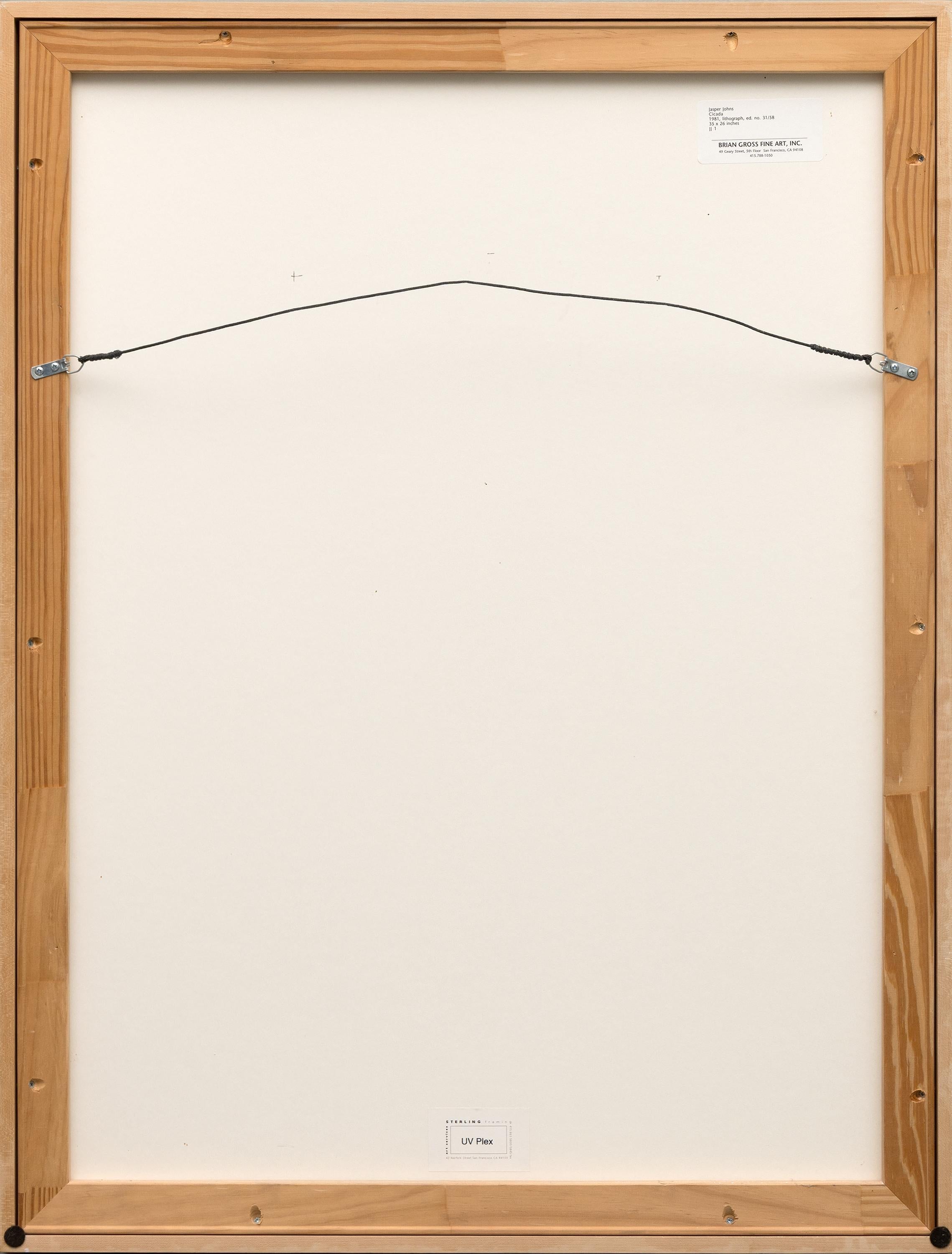 Cigarra - Litografía abstracta Pop Art, 1981 en venta 5