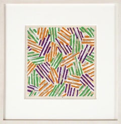 Jasper Johns - Cross Hatch (Untitled ULAE S.13), Abstract Screenprint by Jasper Johns Cross Hatch (Untitled ULAE S.13), Abstract Screenprint by Jasper Johns