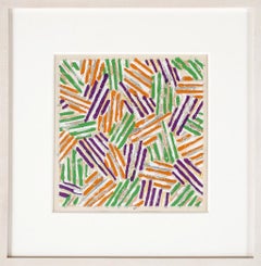 Crosshatch, Framed Silkscreen by Jasper Johns 1977