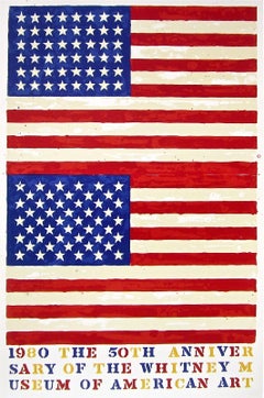 Vintage Double Flag, 1980, after Jasper Johns