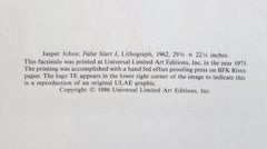 False Start I facsimile print