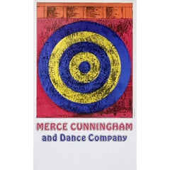 Première édition de l'affiche de Jasper Johns pour Merce Cunningham Dance Company