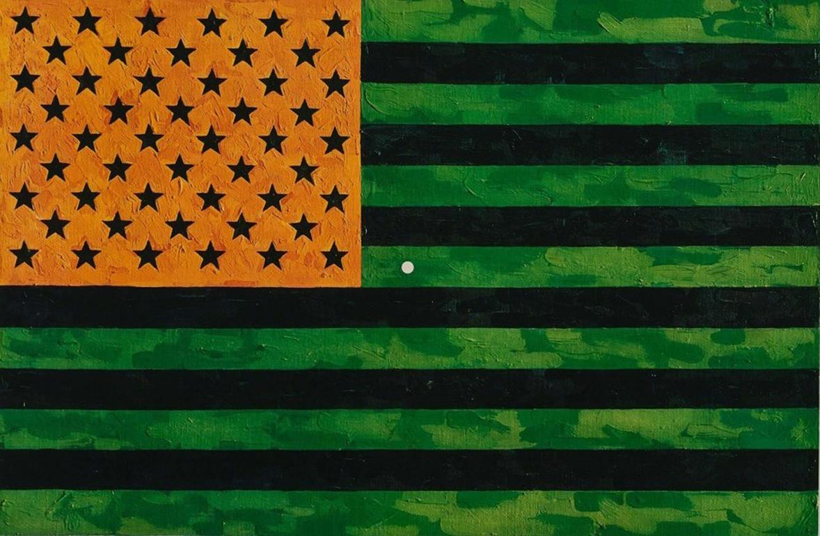 Flag (Moratorium) - Print by Jasper Johns