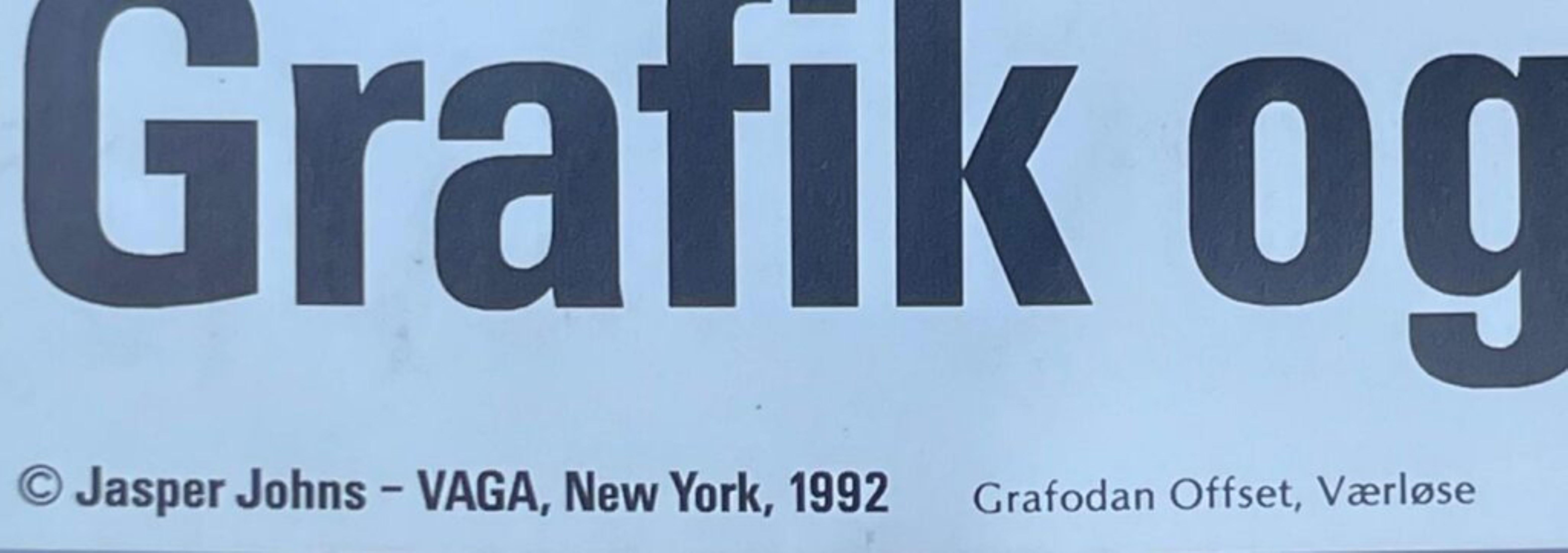 Grafica e disegni al Louisiana Museum stampa, firmata a mano da Jasper Johns in vendita 1