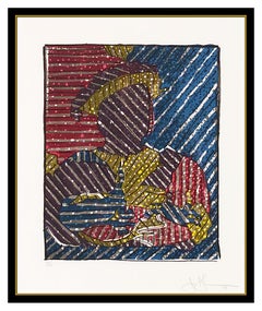 Jasper John Original Color Lithograph Hand Signed Hans Holbein Portrait Artwork