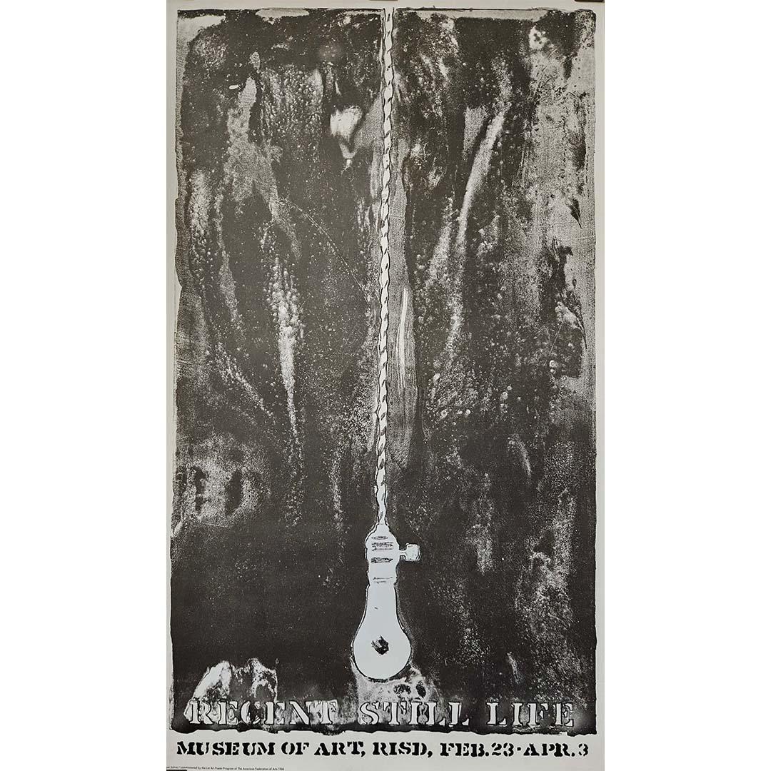 Jasper Johns' 1966 poster "Recent Still Life," created for the Museum of Art at the Rhode Island School of Design (RISD), exemplifies the artist's innovative approach to everyday objects and his ability to infuse them with deeper significance. This
