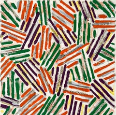 Jasper Johns Abstrakter Farbsiebdruck, 1977, Pop Art, unsigniert