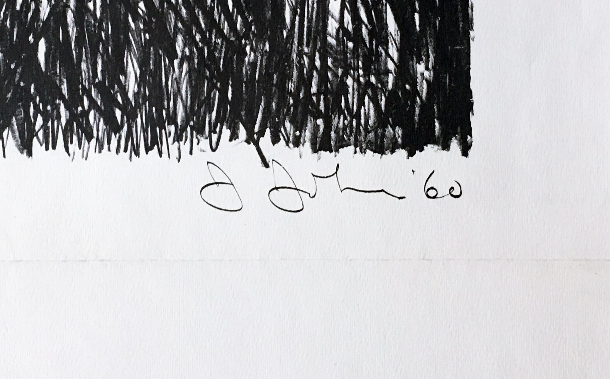 Jasper Johns at Ileana Sonnabend (rare early mid century modern European poster) im Angebot 1