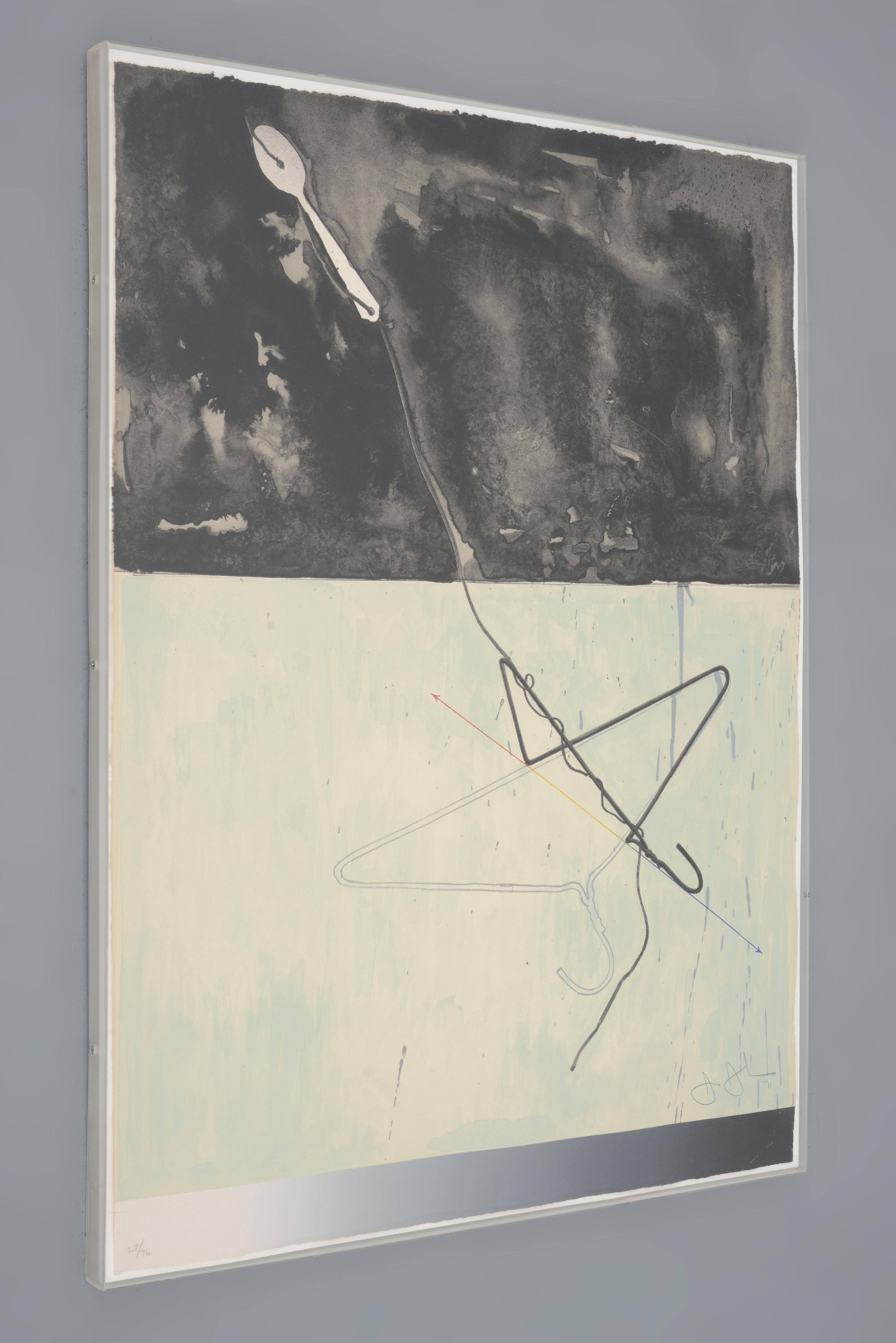 Jasper Johns PERCHA Y CUCHARA Litografía en venta 1