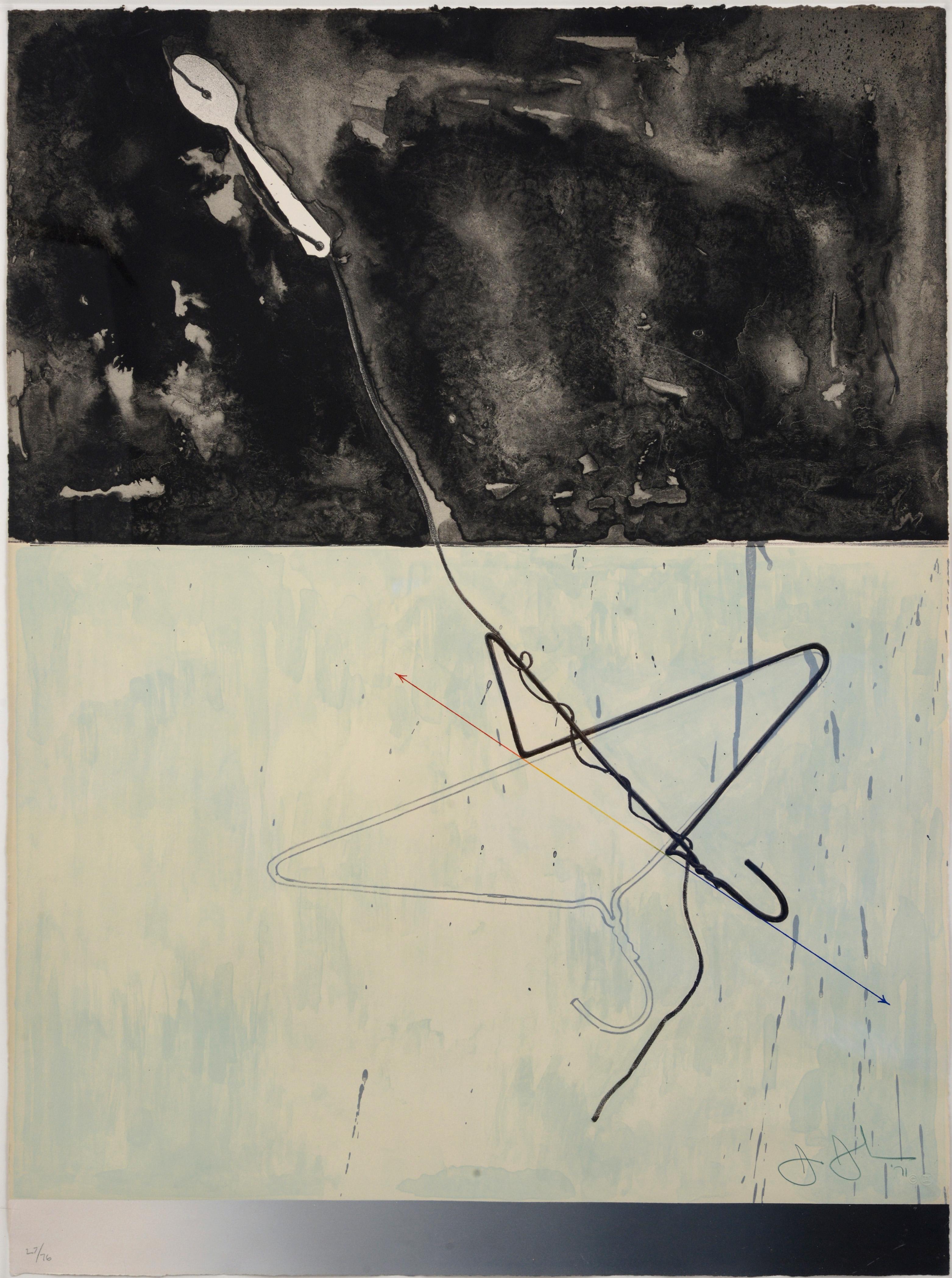Jasper Johns PERCHA Y CUCHARA Litografía en venta 2
