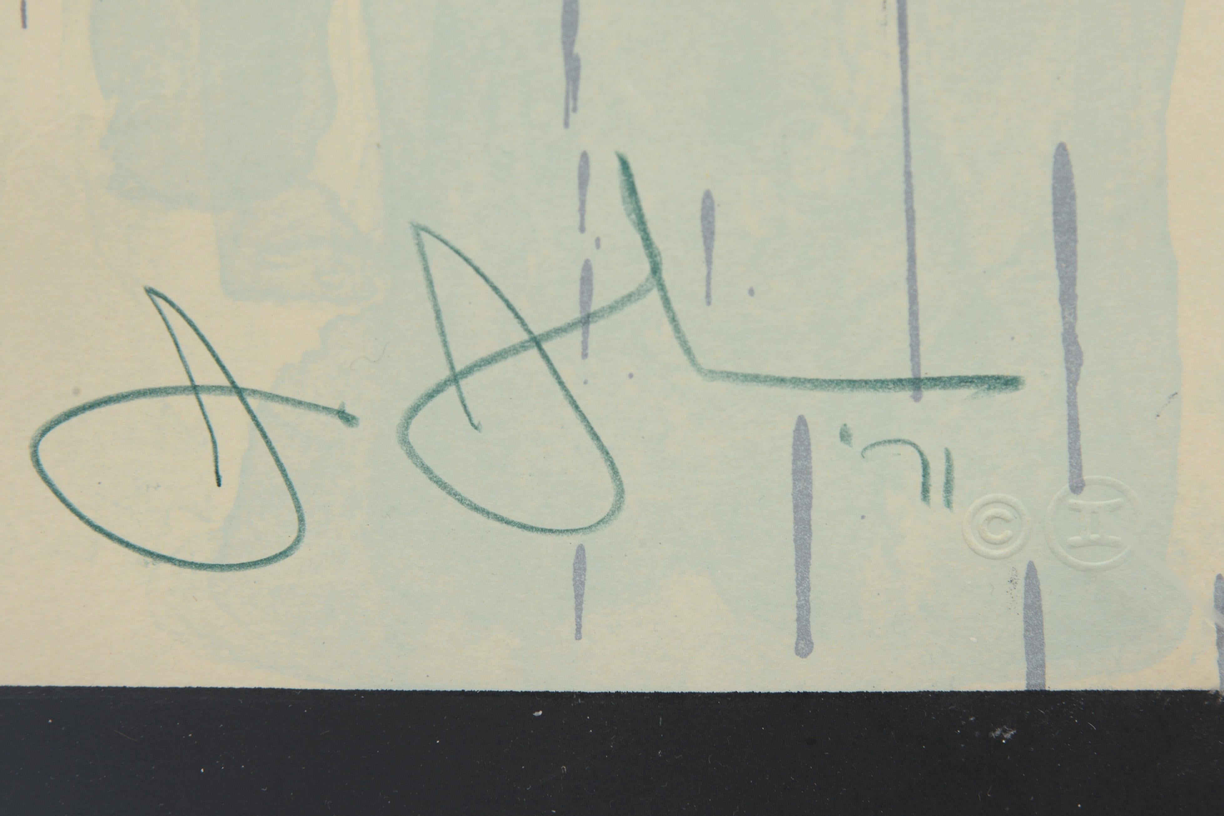 Jasper Johns PERCHA Y CUCHARA Litografía en venta 4