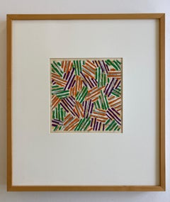 Jasper Johns 'Cross Hatch' 1977 abstract print