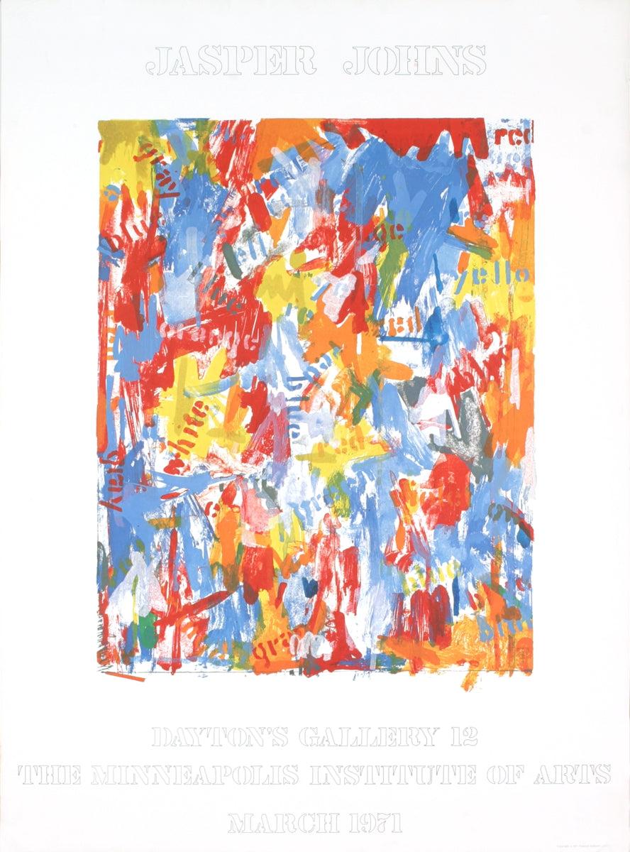 Jasper Johns 'Dayton Gallery 12 False Start 1' 1972 Vintage Pop Art