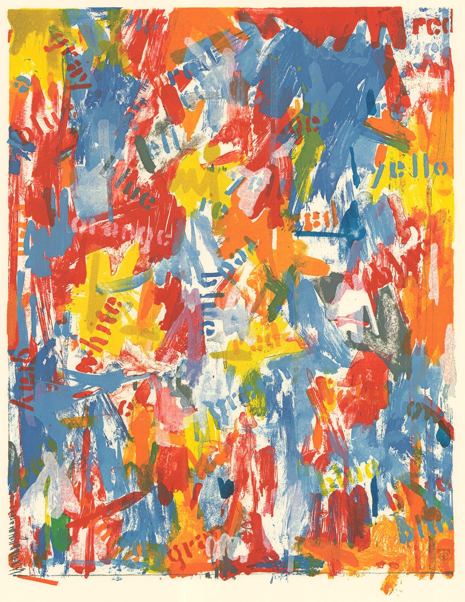 Jasper Johns 'Dayton's Gallery 12' 1971, Vintage Original Pop Art Poster in vendita 1