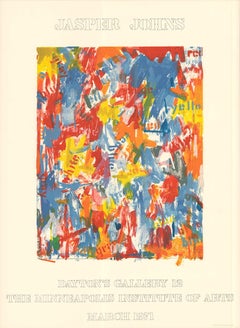 Jasper Johns 
Dayton
s Gallery 12
 1971, Vintage Original Pop Art Poster
