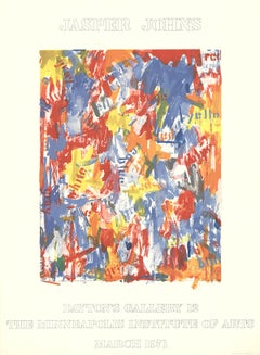 Jasper Johns-Dayton's Gallery 12-29.75" x 22"-Poster-1971-Pop Art-Multicolor