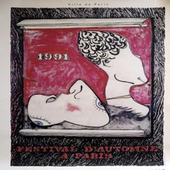 JASPER JOHNS Festival D'automne À Paris 1991 Lithograph
