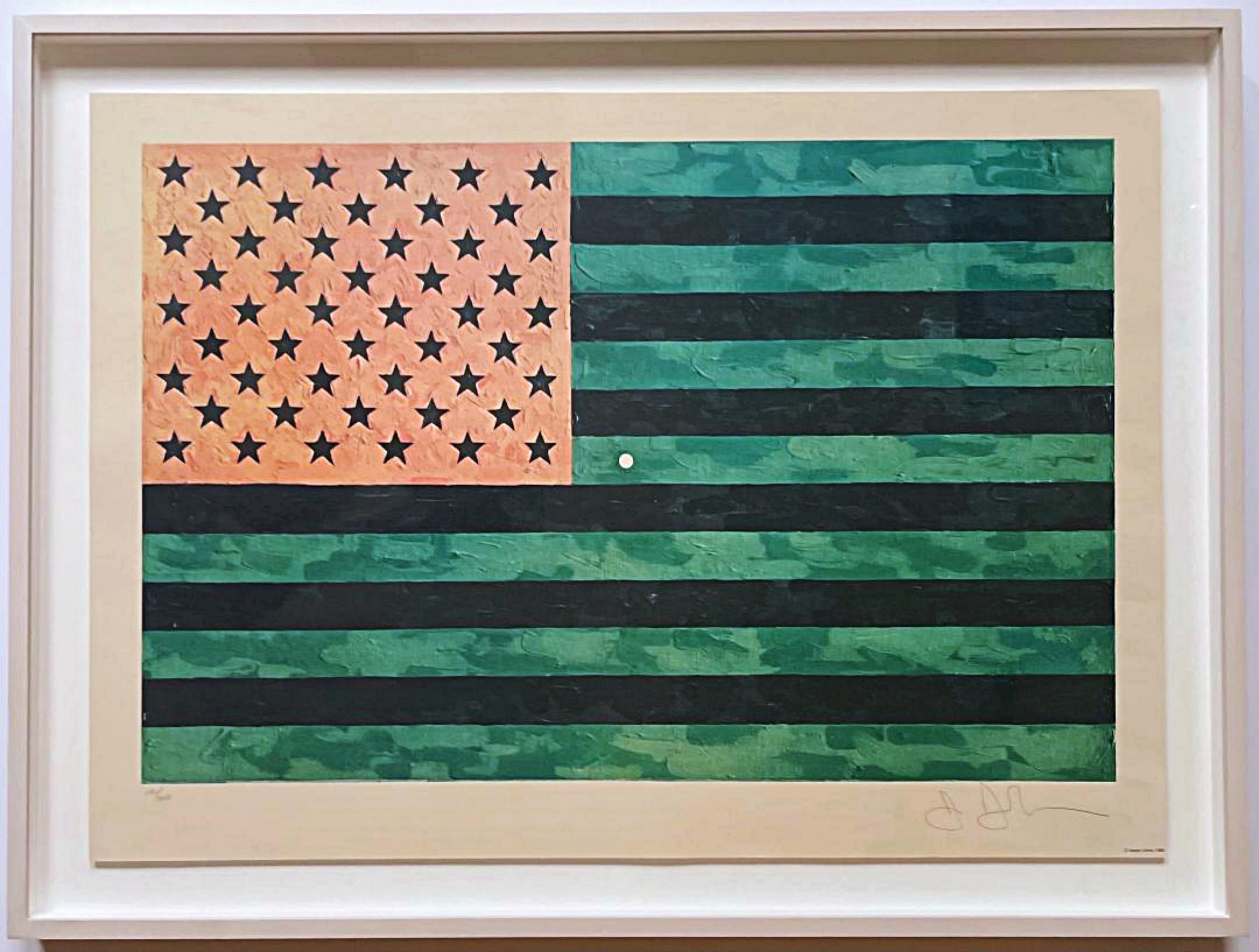 Jasper Johns, Flag (Moratorium), ULAE S5 hand signed limited edition 1969 3