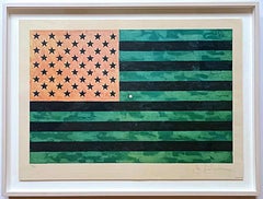 Jasper Johns, Flag (Moratorium), ULAE S5 hand signed limited edition 1969