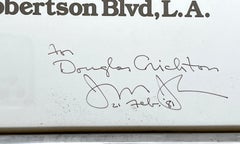 Jasper Johns poster (Hand signed and inscribed to Michael Crichton's brother)