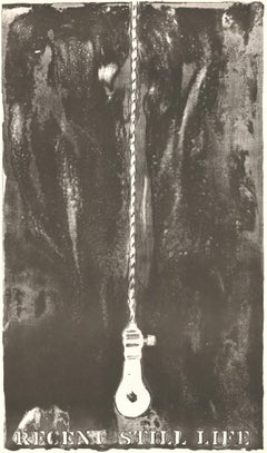 Jasper Johns Recent Light Bulb Lithograph Print, 1960s Pop Art, 1968