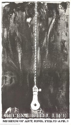 Jasper Johns Recent Light Bulb Lithograph Print, 1960s Pop Art, 1968