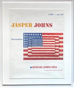 Jasper Johns - Retrospektiv - Museum Ludwig Poster (Hand Signed by Jasper Johns)