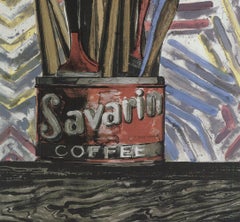 Jasper Johns 'Savarin Cans' Offset Print, Modern Style, 1986 Edition