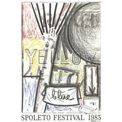 Jasper Johns 'Spoleto Festival 1985' 1985- Offset Lithograph- Signed